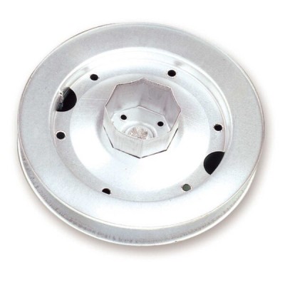 Puleggia in acciaio zincato per rulli ferro con calotta diametro 24