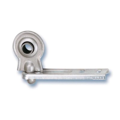 Supporto a sfera con zanca in acciaio zincato