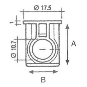 Barilotto zama con bordo 16 zincato completo di grano