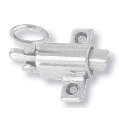 Cricchetto sopraluce in ottone senza incontro cromo satinato