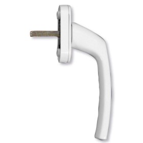 Maniglia DK per infissi in alluminio bianco RAL 9010