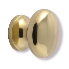 Pomolo tondo in zama serie Ponza ottonato d.65