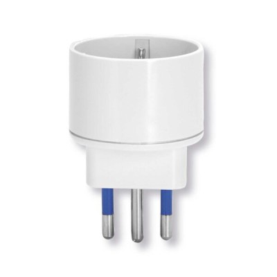 Adattatore 1 Via 10A Schuko Bianco