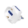 Adattatore 3 Vie 16A Bianco