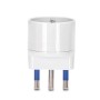 Adattatore 1 Via 16A Schuko Bianco