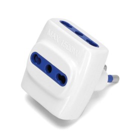 Adattatore 3 Vie 16A Bianco