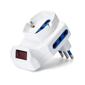 Adattatore 3 Vie 10A con interruttore
