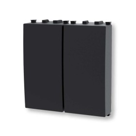 Tappo copriforo doppio nero Serie Plana