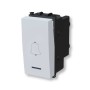Pulsante Campanello bianco Serie Plana