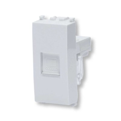 Presa Ethernet bianco Serie Plana