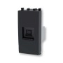 Presa Ethernet nero Serie Plana