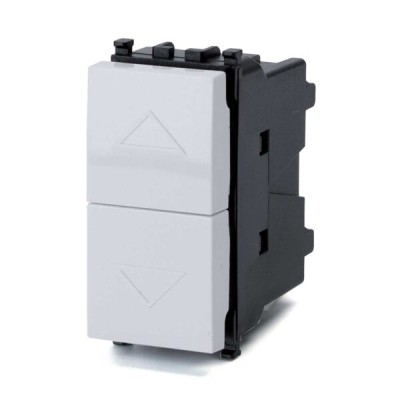 Interruttore tapparella bianco Serie Plana