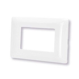 Placca 3 moduli bianco serie Matix