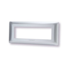 Placca 6 moduli argento serie Matix