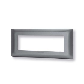 Placca 6 moduli grigio serie Matix