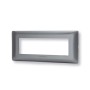 Placca 6 moduli grigio serie Matix
