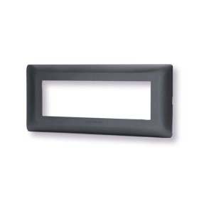 Placca 6 moduli nero serie Matix
