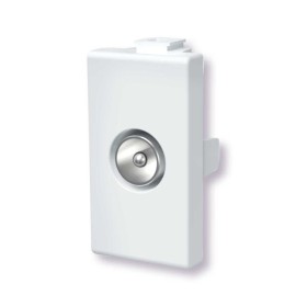 Presa antenna TV (maschio) bianco Serie Matix