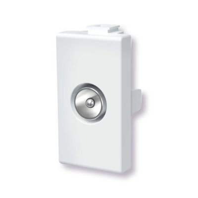 Presa antenna TV (maschio) bianco Serie Matix