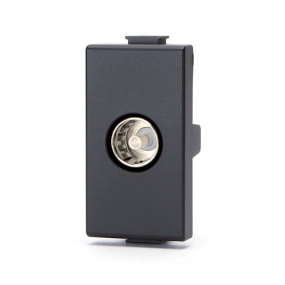 Presa antenna TV (femmina) nero Serie Matix