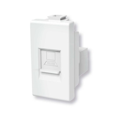 Presa Ethernet bianco Serie Matix