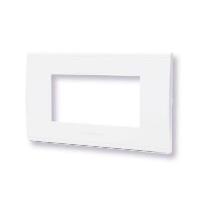Placca 4 moduli bianco serie Living