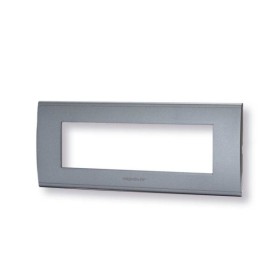Placca 7 moduli grigio serie Living