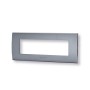Placca 7 moduli grigio serie Living