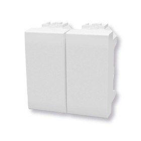 Tappo copriforo doppio bianco Serie Living