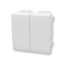 Tappo copriforo doppio bianco Serie Living