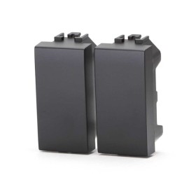 Tappo copriforo doppio nero Serie Living