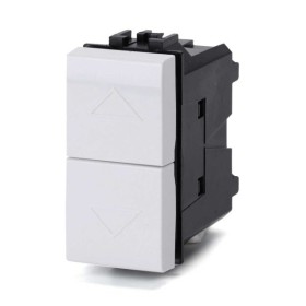 Interruttore tapparella bianco Serie Plana