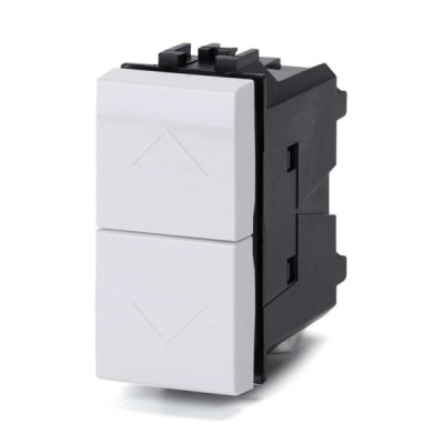 Interruttore tapparella bianco Serie Plana