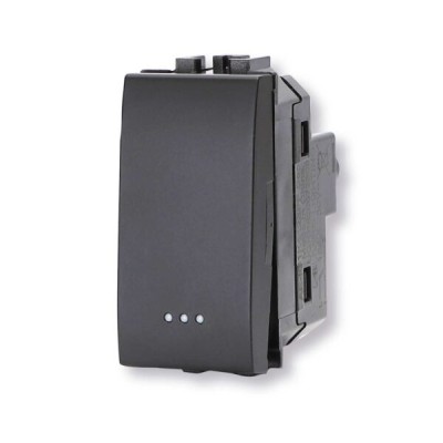 Deviatore nero Serie Living