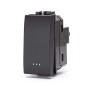 Interruttore Unipolare nero Serie Living