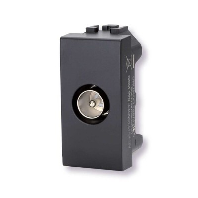 Presa antenna TV (maschio) nero Serie Living