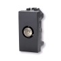 Presa antenna TV (maschio) nero Serie Living