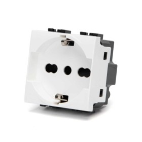 Presa Schuko bianco Serie Living