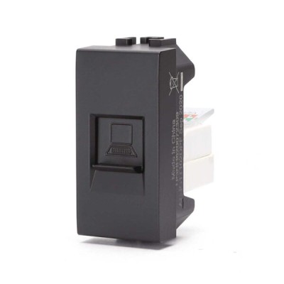 Presa Eternet nero Serie Living