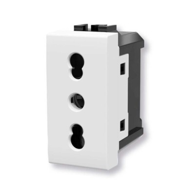 Presa P17/11 bianco Serie Living