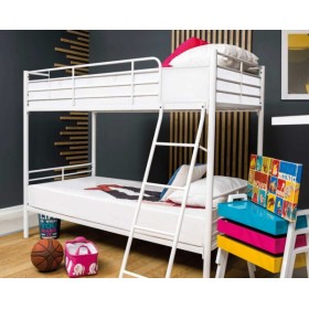 Letto a castello acciaio Monza 80x190 H160 cm.