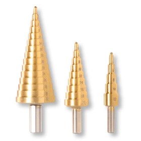Set 3 Frese Coniche a gradino Ingco
