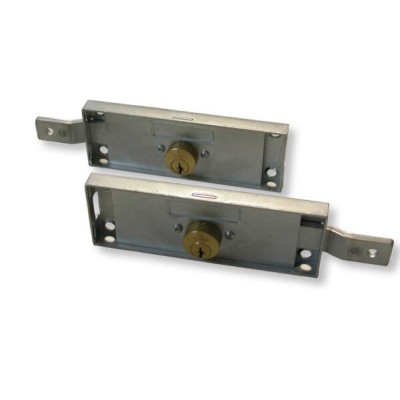 Coppia Serrature da applicare per serrande chiusura laterale E.78