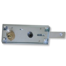 Serratura da applicare per porte basculanti chiusura superiore