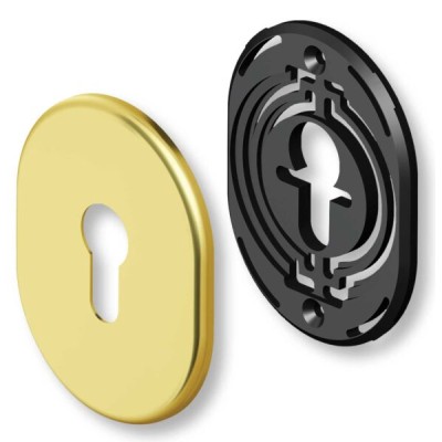 Kit Mostrina Foro Cilindro in alluminio Ottone Lucido