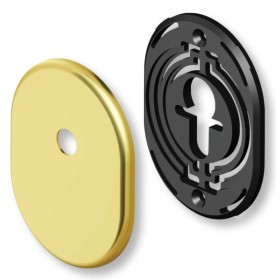 Kit Mostrina Foro Codolo in alluminio Ottone Lucido