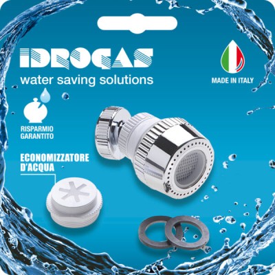 Rompigetto filetto 22x1f+ad.24x1m cm.7 bianco/cromo