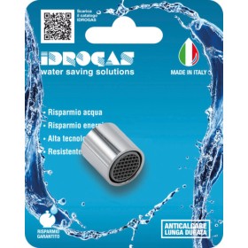 Aeratore ottone cromato 22x1 femmina blister 15l/minuto