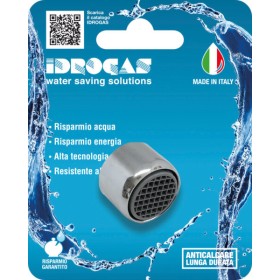 Aeratore ottone cromato 16x1 femmina 15l/minuto