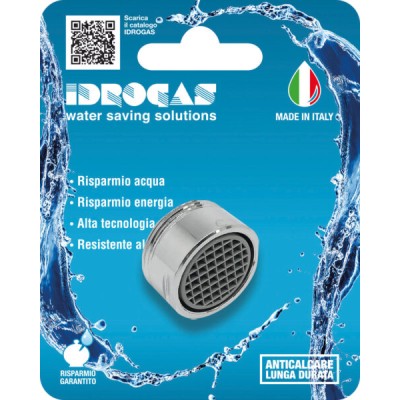 Aeratore ottone cromato 18x1 maschio 15l/minuto